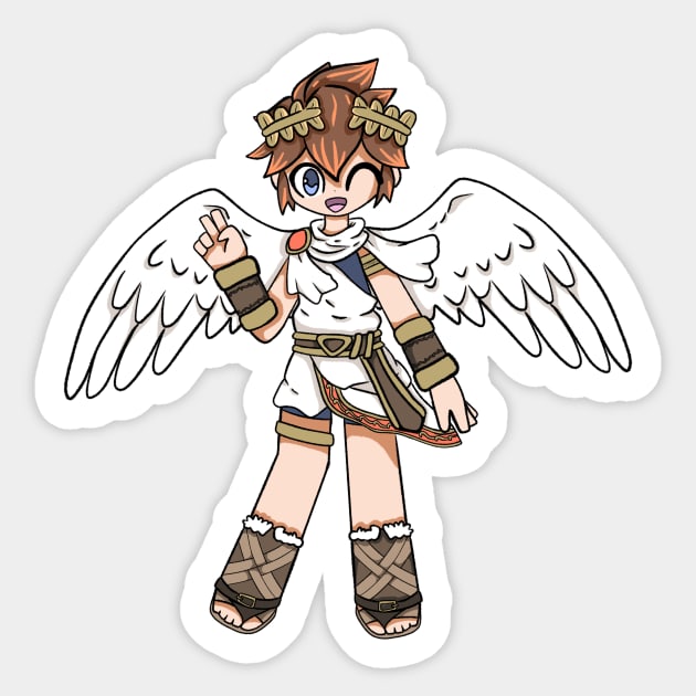 Pit from Kid Icarus Sticker by KunkyTheRoid